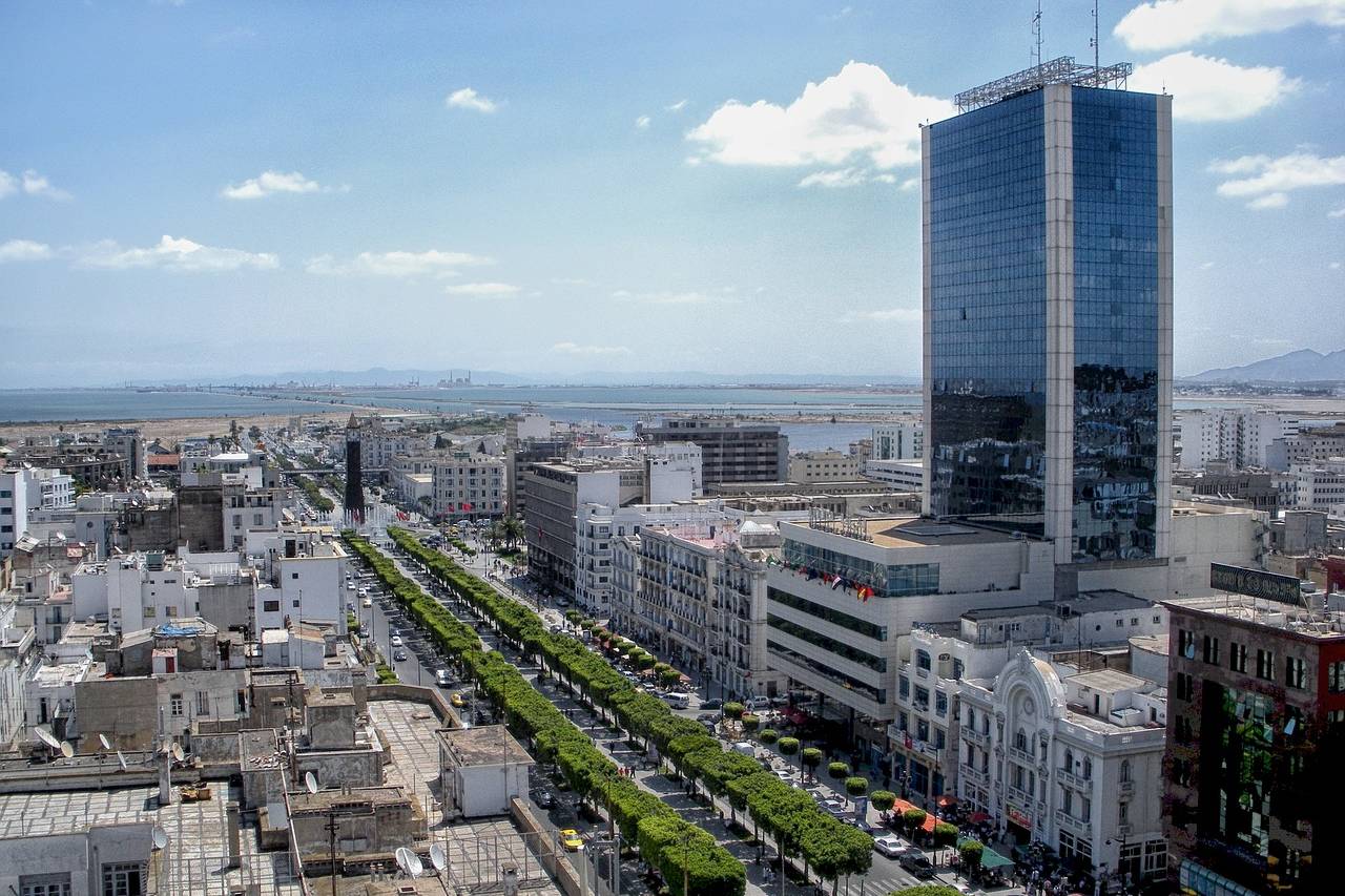 tunis, tunisia, cityscape